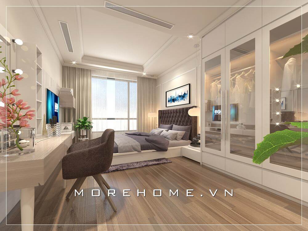 Nội thất phòng ngủ màu trắng